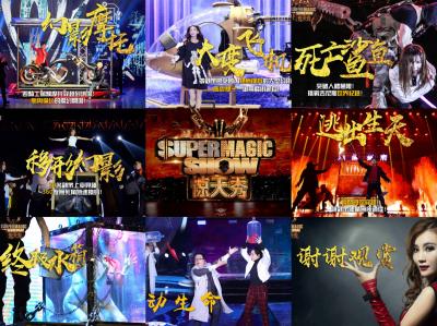 北京奇幻森林魔術(shù)表演團隊，中國魔術(shù)行業(yè)領(lǐng)跑者。奇幻森林，貝兒與王子、魔登時代、百老匯大型原創(chuàng)歌舞魔術(shù)