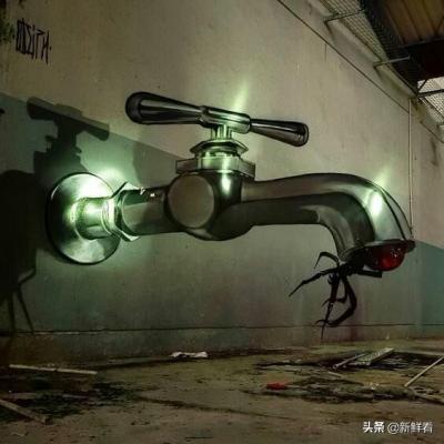 在廢墟里留下的藝術(shù)！把這些3D作品帶去活動現(xiàn)場會有什么效果？
